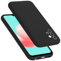 Coque pour Samsung Galaxy A32 4G Housse en LIQUID BLACK Etui Case Cover Protection en Silicone TPU telephone portable