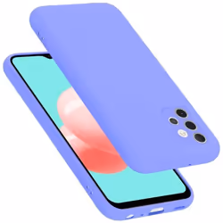 Coque pour Samsung Galaxy A32 4G Housse en LIQUID LIGHT PURPLE Etui Case Cover Protection en Silicone TPU telephone portable