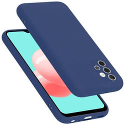 Coque pour Samsung Galaxy A32 4G Housse en LIQUID BLUE Etui Case Cover Protection en Silicone TPU telephone portable