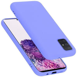Coque pour Samsung Galaxy A51 5G Housse en LIQUID LIGHT PURPLE Etui Case Cover Protection en Silicone TPU telephone portable