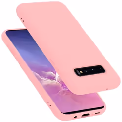 Coque pour Samsung Galaxy S10 5G Housse en LIQUID PINK Etui Case Cover Protection en Silicone TPU telephone portable