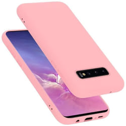 Coque pour Samsung Galaxy S10 5G Housse en LIQUID PINK Etui Case Cover Protection en Silicone TPU telephone portable