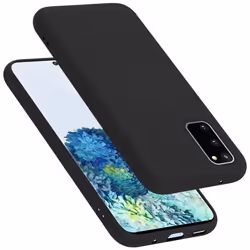 Coque pour Samsung Galaxy S20 FE Housse en LIQUID BLACK Etui Case Cover Protection en Silicone TPU telephone portable