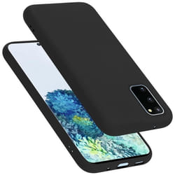 Coque pour Samsung Galaxy S20 FE Housse en LIQUID BLACK Etui Case Cover Protection en Silicone TPU telephone portable