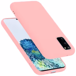 Coque pour Samsung Galaxy S20 FE Housse en LIQUID PINK Etui Case Cover Protection en Silicone TPU telephone portable