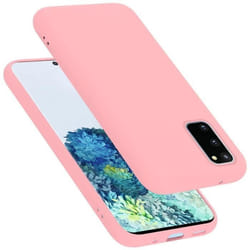 Coque pour Samsung Galaxy S20 FE Housse en LIQUID PINK Etui Case Cover Protection en Silicone TPU telephone portable