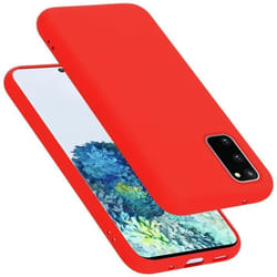 Coque - CADORABO - Samsung Galaxy S20 FE - Silicone TPU - Rouge - Protection contre les chocs