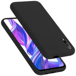 Coque pour Huawei Y9S Housse en LIQUID BLACK Etui Case Cover Protection en Silicone TPU telephone portable