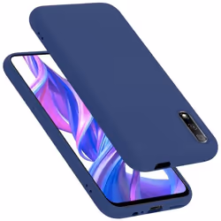 Coque pour Huawei Y9S Housse en LIQUID BLUE Etui Case Cover Protection en Silicone TPU telephone portable