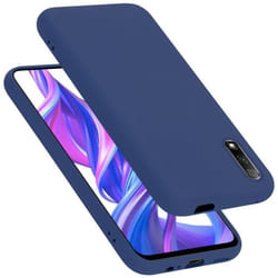 Coque pour Huawei Y9S Housse en LIQUID BLUE Etui Case Cover Protection en Silicone TPU telephone portable
