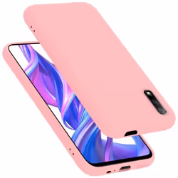 Coque pour Huawei Y9S Housse en LIQUID PINK Etui Case Cover Protection en Silicone TPU telephone portable