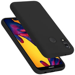 Cadorabo Etui pour Huawei P20 LITE 2018 / NOVA 3E en LIQUID Noir Cover Protection Housse en silicone TPU flexible