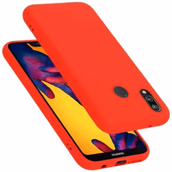 Coque pour Huawei P20 LITE 2018 / NOVA 3E Housse en LIQUID RED Etui Case Cover Protection en Silicone TPU telephone portable