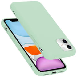 Coque pour Apple iPhone 11 Housse en LIQUID LIGHT GREEN Etui Case Cover Protection en Silicone TPU telephone portable