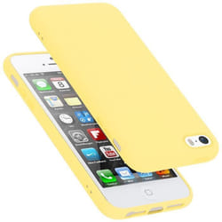 Coque pour Apple iPhone 5 / 5S / SE 2016 Housse en LIQUID YELLOW Etui Case Cover Protection en Silicone TPU telephone portable