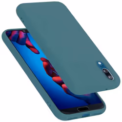 Coque pour Huawei P20 Housse en LIQUID GREEN Etui Case Cover Protection en Silicone TPU telephone portable