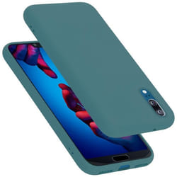 Coque pour Huawei P20 Housse en LIQUID GREEN Etui Case Cover Protection en Silicone TPU telephone portable