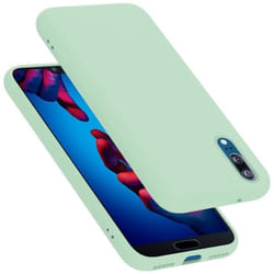 Coque pour Huawei P20 Housse en LIQUID LIGHT GREEN Etui Case Cover Protection en Silicone TPU telephone portable