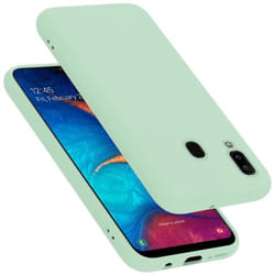 Coque - CADORABO - Samsung Galaxy A20/A30/M10s - LIQUID LIGHT GREEN - Silicone TPU - Protection chocs