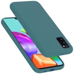 Coque pour Samsung Galaxy A41 Housse en LIQUID GREEN Etui Case Cover Protection en Silicone TPU telephone portable
