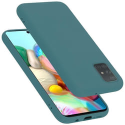 Coque pour Samsung Galaxy A51 4G / M40s Housse en LIQUID GREEN Etui Case Cover Protection en Silicone TPU telephone portable