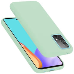 Coque pour Samsung Galaxy A52 (4G / 5G) / A52s Housse en LIQUID LIGHT GREEN Etui Case Cover Protection en Silicone TPU telephone