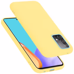 Coque pour Samsung Galaxy A52 (4G / 5G) / A52s Housse en LIQUID YELLOW Etui Case Cover Protection en Silicone TPU telephone