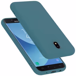 Coque pour Samsung Galaxy J7 2017 Housse en LIQUID GREEN Etui Case Cover Protection en Silicone TPU telephone portable