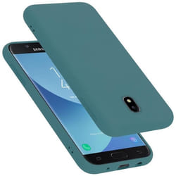 Coque pour Samsung Galaxy J7 2017 Housse en LIQUID GREEN Etui Case Cover Protection en Silicone TPU telephone portable