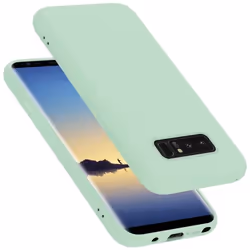 Coque pour Samsung Galaxy NOTE 8 Housse en LIQUID LIGHT GREEN Etui Case Cover Protection en Silicone TPU telephone portable