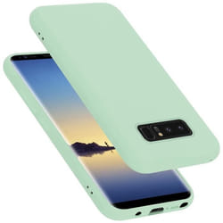 Coque pour Samsung Galaxy NOTE 8 Housse en LIQUID LIGHT GREEN Etui Case Cover Protection en Silicone TPU telephone portable