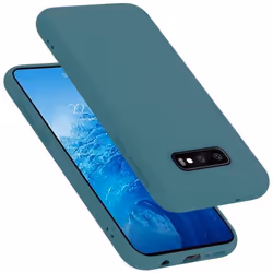Coque pour Samsung Galaxy S10e Housse en LIQUID GREEN Etui Case Cover Protection en Silicone TPU telephone portable