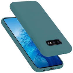 Coque pour Samsung Galaxy S10e Housse en LIQUID GREEN Etui Case Cover Protection en Silicone TPU telephone portable