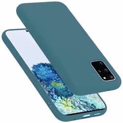 Coque pour Samsung Galaxy S20 PLUS Housse en LIQUID GREEN Etui Case Cover Protection en Silicone TPU telephone portable