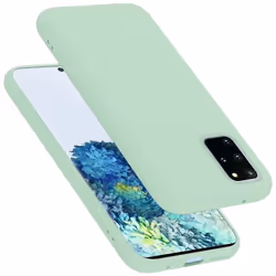 Coque pour Samsung Galaxy S20 PLUS Housse en LIQUID LIGHT GREEN Etui Case Cover Protection en Silicone TPU telephone portable