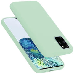 Coque pour Samsung Galaxy S20 PLUS Housse en LIQUID LIGHT GREEN Etui Case Cover Protection en Silicone TPU telephone portable