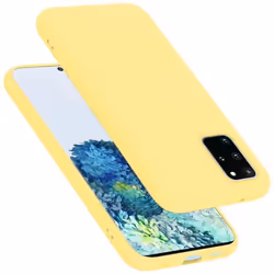 Coque pour Samsung Galaxy S20 PLUS Housse en LIQUID YELLOW Etui Case Cover Protection en Silicone TPU telephone portable