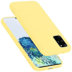 Coque pour Samsung Galaxy S20 PLUS Housse en LIQUID YELLOW Etui Case Cover Protection en Silicone TPU telephone portable