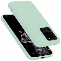 Coque pour Samsung Galaxy S20 ULTRA Housse en LIQUID LIGHT GREEN Etui Case Cover Protection en Silicone TPU telephone portabl ...