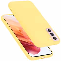 Coque pour Samsung Galaxy S21 5G Housse en LIQUID YELLOW Etui Case Cover Protection en Silicone TPU telephone portable