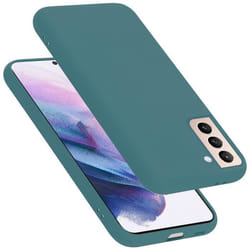 Coque pour Samsung Galaxy S21 PLUS Housse en LIQUID GREEN Etui Case Cover Protection en Silicone TPU telephone portable