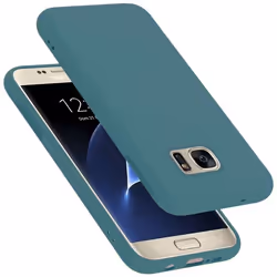 Coque pour Samsung Galaxy S7 Housse en LIQUID GREEN Etui Case Cover Protection en Silicone TPU telephone portable