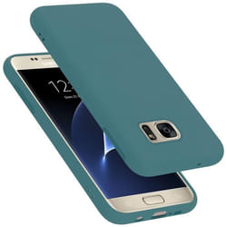 Coque pour Samsung Galaxy S7 Housse en LIQUID GREEN Etui Case Cover Protection en Silicone TPU telephone portable