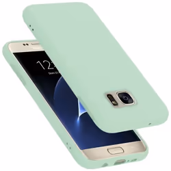 Coque pour Samsung Galaxy S7 Housse en LIQUID LIGHT GREEN Etui Case Cover Protection en Silicone TPU telephone portable