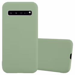Coque pour Samsung Galaxy S10 5G Etui en CANDY VERT PASTEL Housse Case Cover Protection Silicone TPU Case