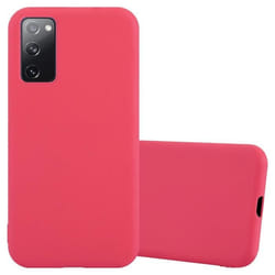 Coque pour Samsung Galaxy S20 FE Etui en CANDY ROUGE Housse Case Cover Protection Silicone TPU Case