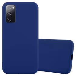 Coque pour Samsung Galaxy S20 FE Etui en CANDY BLEU FONCÉ Housse Case Cover Protection Silicone TPU Case