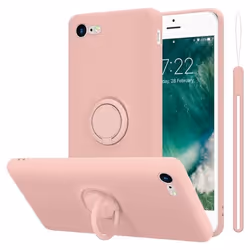 Coque pour Apple iPhone 7 / 7S / 8 / SE 2020 Housse en LIQUID PINK Etui Case Cover Protection en Silicone TPU telephone porta ...