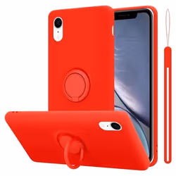 Coque pour Apple iPhone XR Housse en LIQUID RED Etui Case Cover Protection en Silicone TPU telephone portable