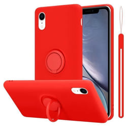 Coque pour Apple iPhone XR Housse en LIQUID RED Etui Case Cover Protection en Silicone TPU telephone portable